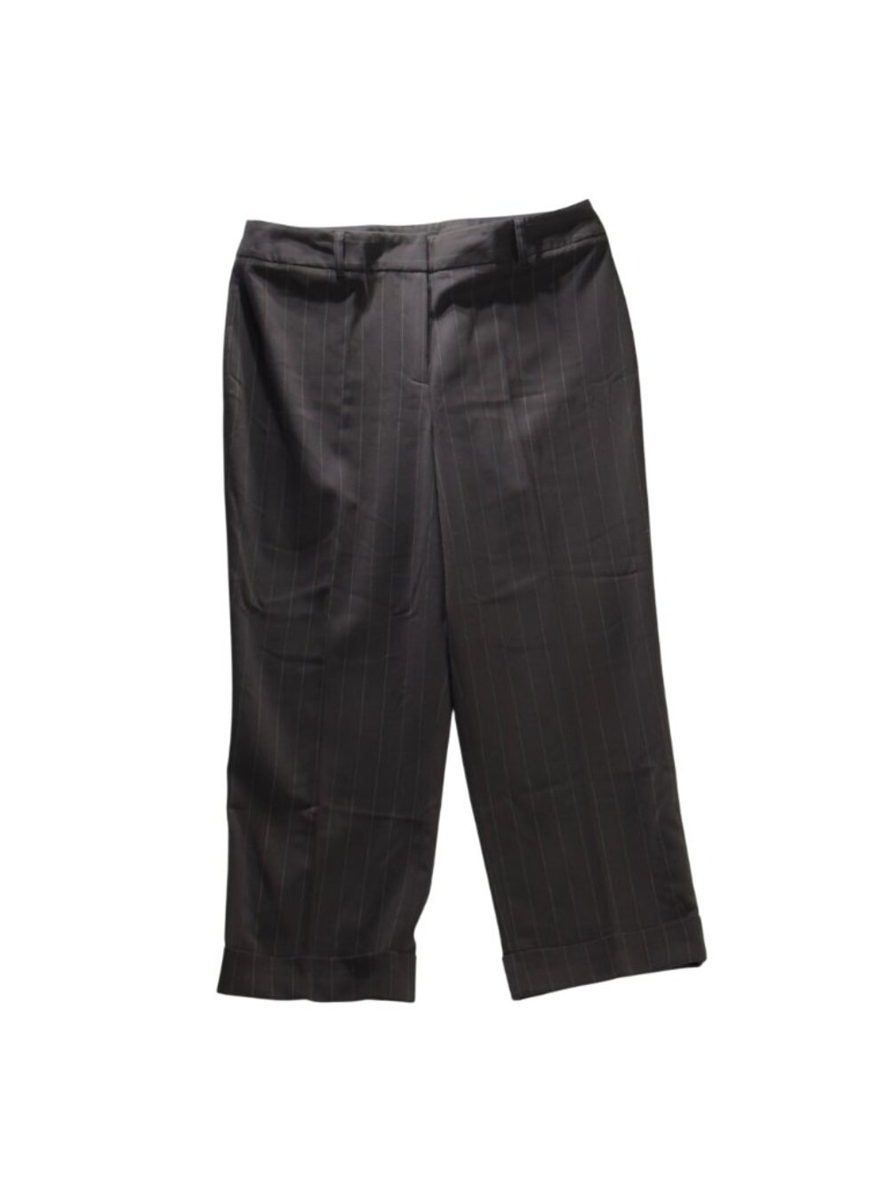 Pantology Womens Pinstripe Trousers Brown Size 14 Polyester/Rayon/Spandex - Picture 13 of 13